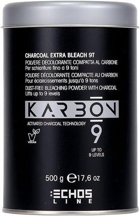 ECHOSLINE Karbon 9 Charcoal Extra Bleach 9T - 9 Tonen Compact Bleekpoeder