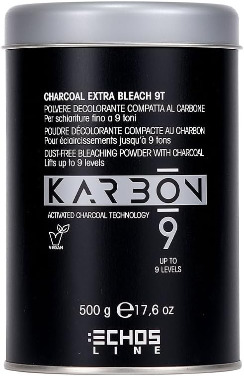 ECHOSLINE Karbon 9 Charcoal Extra Bleach 9T - 9 Tonen Compact Bleekpoeder