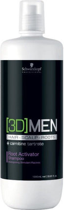 Schwarzkopf 3D Men Root Activator Shampoo - 1000ml