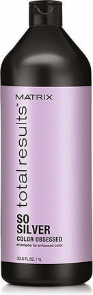 Matrix - Total Results So Silver Color Obsessed Shampoo to Neutralize Yellow Shampoo for neutralize yellow tones - 1000ml
