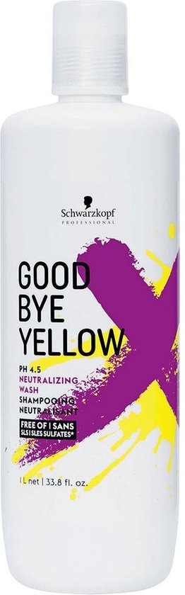 Schwarzkopf Goodbye Yellow Zilvershampoo - 1000ml