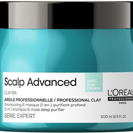 L’Oréal Professionnel - Scalp Advanced - Anti-Oiliness - Haarmasker voor slap, futloos of vet haar - 500 ml