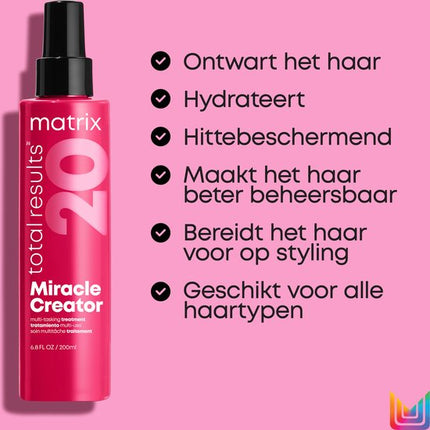 Matrix Total Results Miracle Creator Leave-In Spray – Multifunctionele spray voor ieder haartype – 190 ml