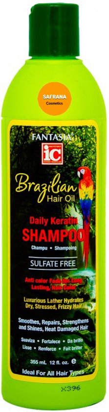 Fantasia IC Brazilian Hair Oil Daily Keratin Shampoo 355 ml