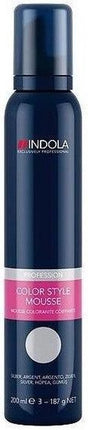 Indola Color Style Mousse Anthracite - Haarmousse - 200 ml