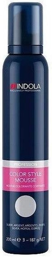 Indola Color Style Mousse Anthracite - Haarmousse - 200 ml