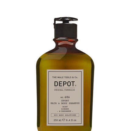 Depot 606 sport hair & body shampoo 250ml | Verfrissende shampoo voor haar en body