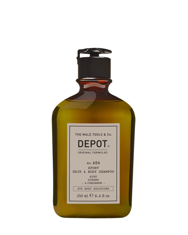 Depot 606 sport hair & body shampoo 250ml | Verfrissende shampoo voor haar en body