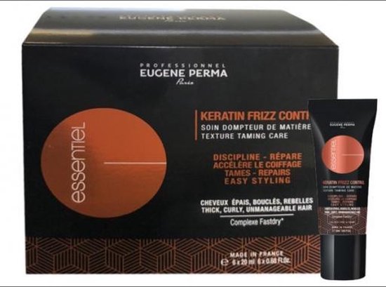 Eugene Perma Essentiel Keratin Frizz Control Texture Taming Care Masker Weerbarstig Haar 6 x 20ml