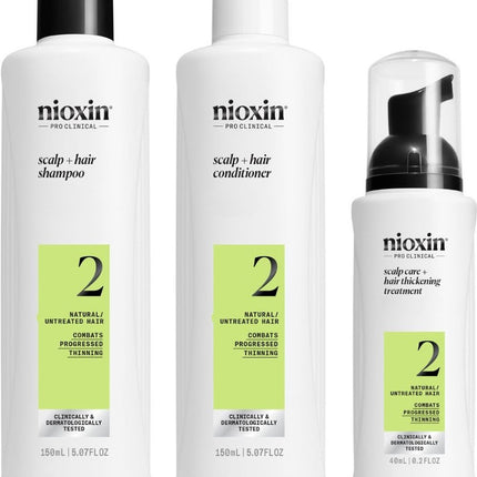 Nioxin - System 2 Progressed Thinning Trial Kit - 150+150+40ml