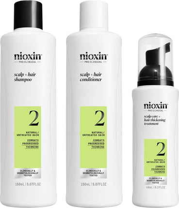 Nioxin - System 2 Progressed Thinning Trial Kit - 150+150+40ml