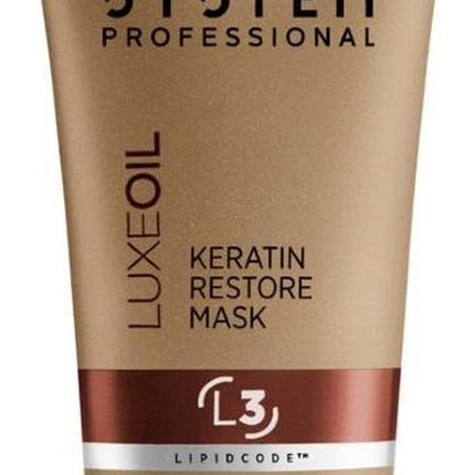 System Professional LuxeOil Keratin Restore Mask L3 30 ml - Haarmasker droog haar - Haarmasker beschadigd haar