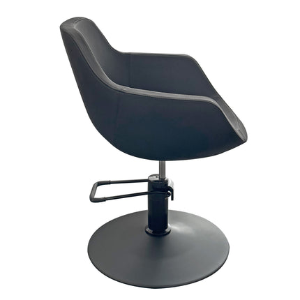 Hairsup Elegante Kappersstoel -  Mat Zwart