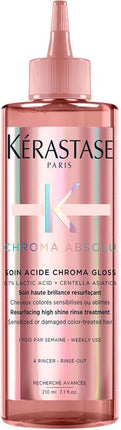 Kérastase Chroma Absolu Soin Acide Chroma Gloss - Oppervlakte-vernieuwende uitspoelbare glansbehandeling voor gekleurd haar - 210ML