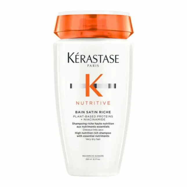 Kérastase Nutritive Bain Satin Riche - Sterk voedende shampoo met essentiële verzorgende voedingsstoffen - Voor zeer droog haar -250 ML