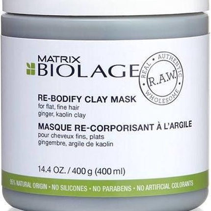 Matrix Biolage R.A.W. Re-Bodify 400ml haarmasker Vrouwen