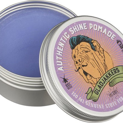 Gladjakkers Authentic Shine Pomade - 140ML - Waterbasis - Slick back