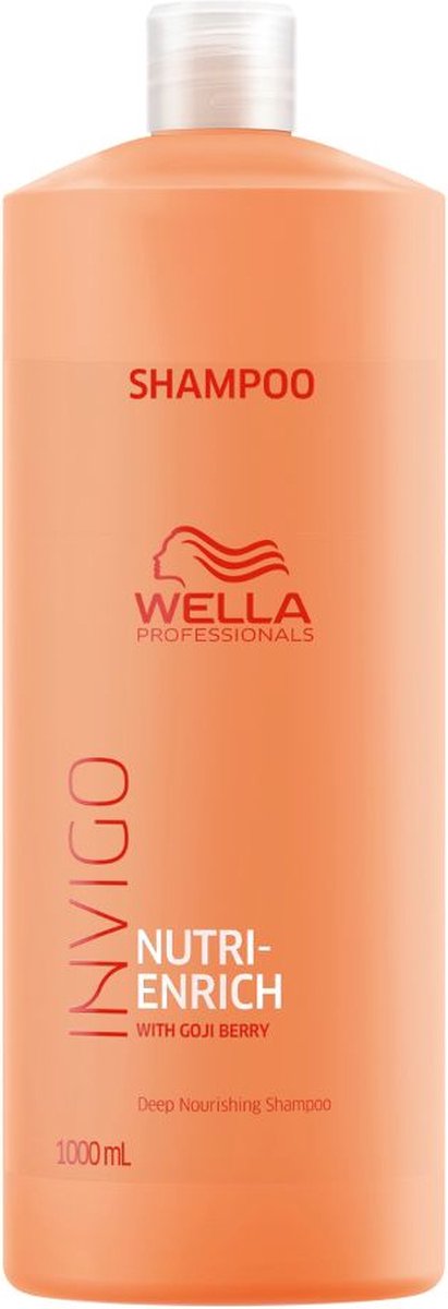 Wella Invigo Nutri Enrich Shampoo 1000 ml - Normale shampoo vrouwen - Voor Alle haartypes
