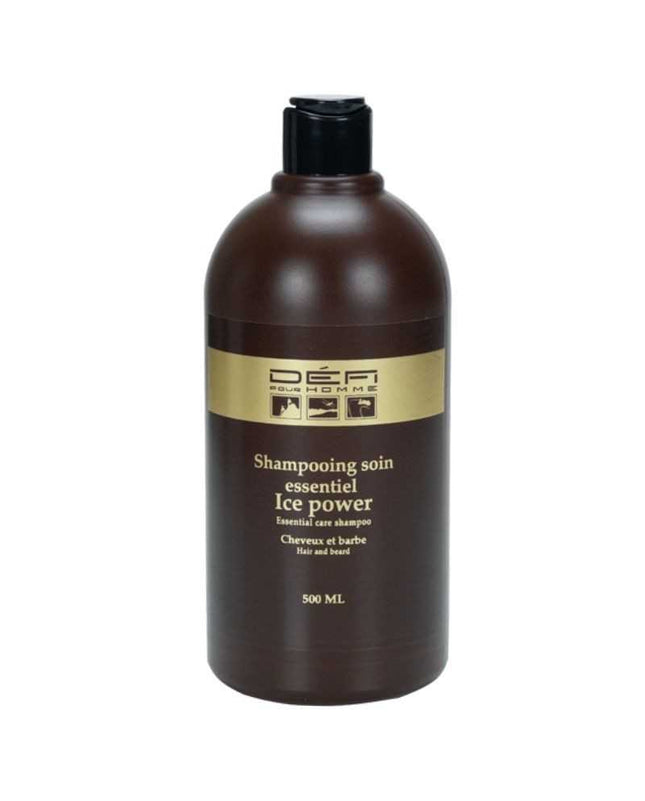 Defi Pour Homme - Ice Power - Essential Care Shampoo - Hair and Beard - 500ml