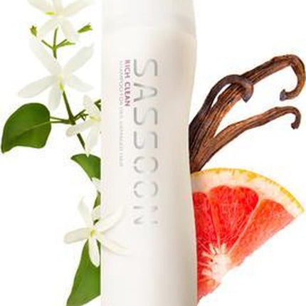 SASSOON Rich Clean Shampoo -250 ml - Normale shampoo vrouwen - Voor Alle haartypes