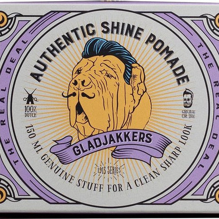 Gladjakkers Authentic Shine Pomade - 140ML - Waterbasis - Slick back