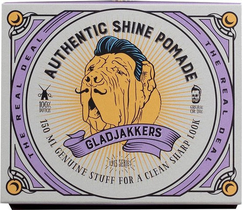 Gladjakkers Authentic Shine Pomade - 140ML - Waterbasis - Slick back