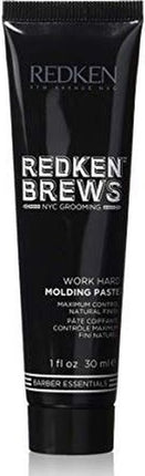 Redken Brews Work Hard Molding Paste Pasta Maximum Control/natural Finish 30ml