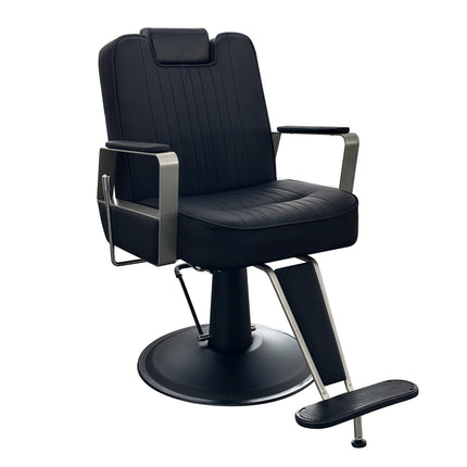 Hairsup - Barberstoel - Kappersstoel - Behandelstoel - Herenstoel Zwart