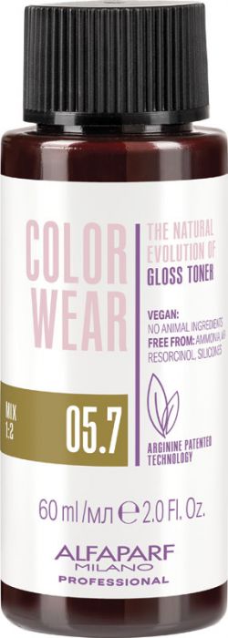 Alfaparf Color Wear Gloss Toner, 05.7 60ml