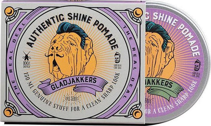 Gladjakkers Authentic Shine Pomade - 140ML - Waterbasis - Slick back