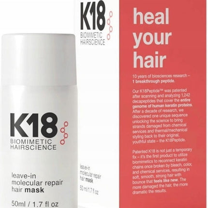 K18 - Hair Leave-in Molecular Repair Mask - 50ml
