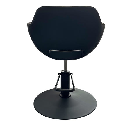 Hairsup Elegante Kappersstoel -  Mat Zwart