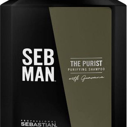 SEB MAN The Purist Purifying Shampoo 250ml - Normale shampoo vrouwen - Voor Alle haartypes