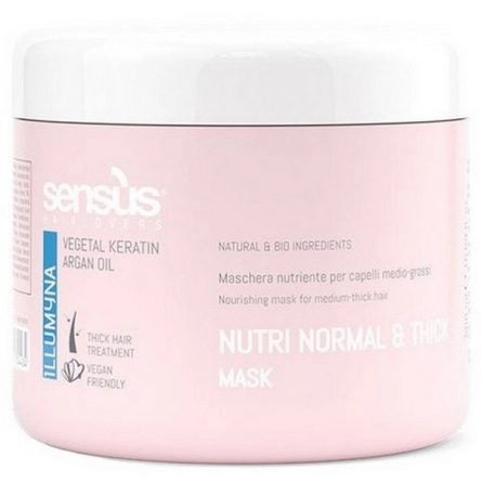 Sens.us - Illumyna - Vegetal Keratin Argan Oil - Normal & Thick Hair Mask - 500ml