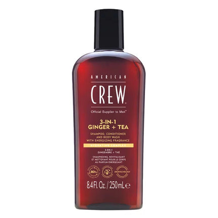 American Crew - 3-in-1 Shampoo, Conditioner & Body-Wash Ginger Tea - 250ml