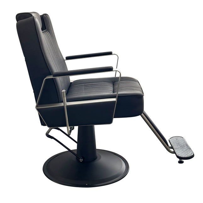 Hairsup - Barberstoel - Kappersstoel - Behandelstoel - Herenstoel Zwart