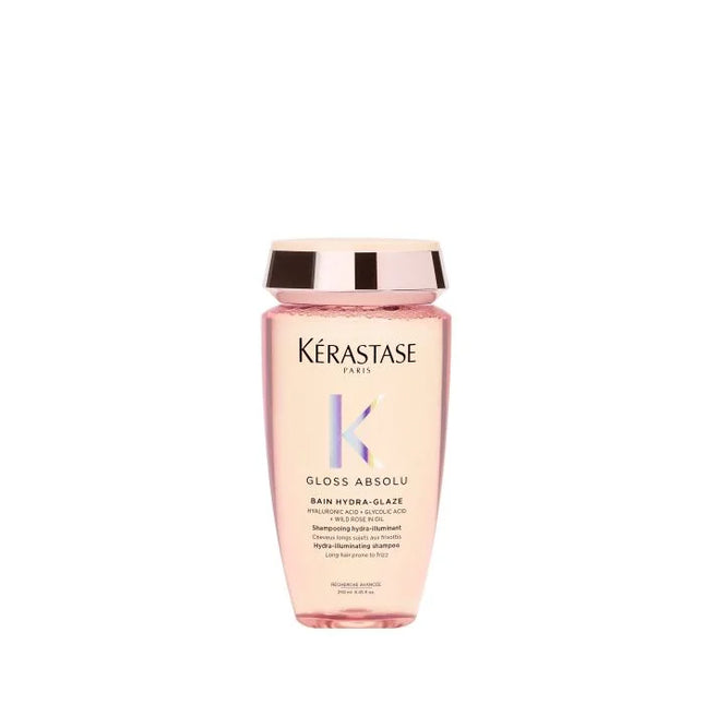 Kérastase Gloss Absolu Bain Hydra-Glaze - Anti-Frizz Shampoo met Glanseffect voor Lang, Pluizig Haar - Met Hyaluronzuur - 250ml