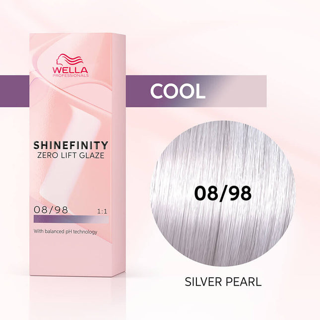 Wella Professionals - Shinefinity Zero Lift Glaze - 08/98 Zilver Parel - 60ml