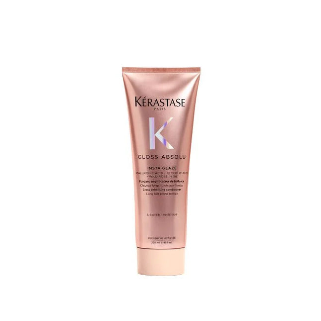 Kérastase Gloss Absolu Insta Glaze Conditioner - Verzachtende Anti-Frizz en Ontwarrende Verzorging voor Lang, Pluizig Haar - Met Hyaluronzuur - 250ml