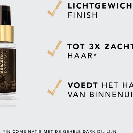 Sebastian Professional - DARK OIL - Dark Oil - Haarolie voor alle haartypes - 30ML