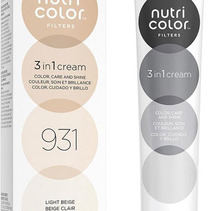 Permanente kleurcrème Revlon Nutri Color 3 in 1 931 - Light Beige (100 ml)