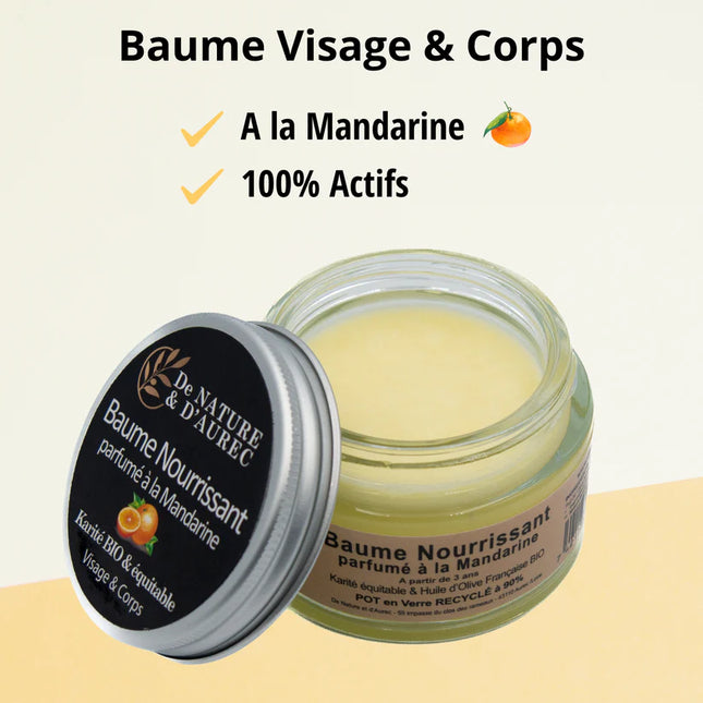 De Nature & D'aurec Baume Nourrissant parfume a la Mandarine 50ml