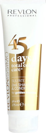 Revlon Professional 45 Days Shampoo Golden Blondes - vrouwen - Voor Gekleurd haar - 275 ml - vrouwen - Voor Gekleurd haar