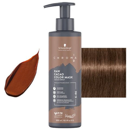 Schwarzkopf  Chroma ID 6-46 Raw Cacao Colour Mask - 300ml