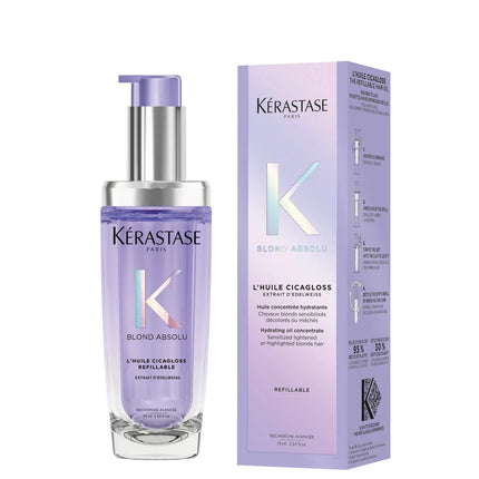 Kérastase Blond Absolu L'Huile Cicagloss Navulbare Olie - Herstellende haarolie - Voor ontkleurd en blond haar - 75ml