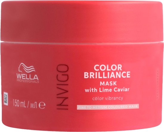 Wella Professionals - INVIGO BRILLIANCE - Brilliance Mask Fine - Haarmasker voor gekleurd haar - 150ML