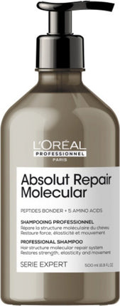 L’Oréal Professionnel - Absolut Repair Molecular - Shampoo voor beschadigd- of onhandelbaar haar - 500 ml