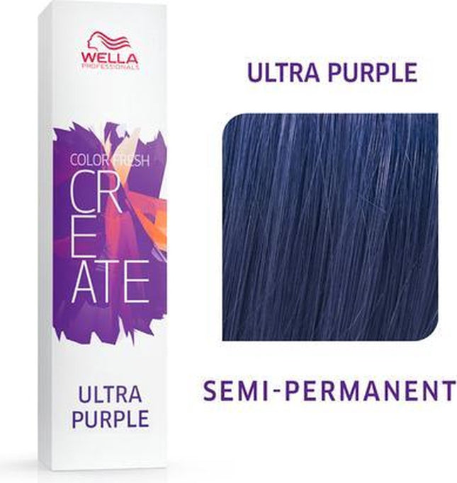Wella Semi-Permanente Kleur Color Fresh Create Ultra Wella Paars (60 ml)