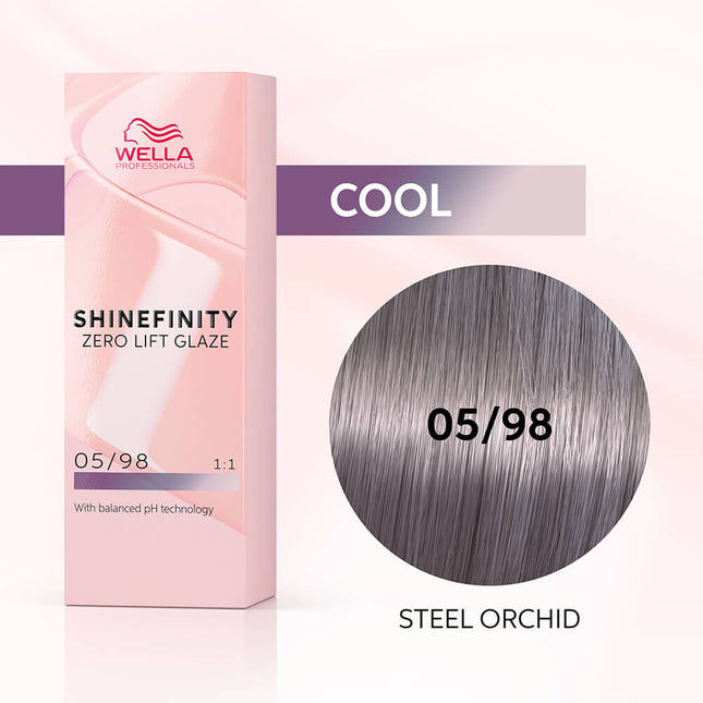 Wella Professionals - Shinefinity Zero Lift Glaze - 05/98 Steel Orchid - 60ml