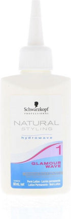 Schwarzkopf Natural Styling Glamour Wave Hydrowave 1 - 80 ml - Permanentvloeistof - Haarverf